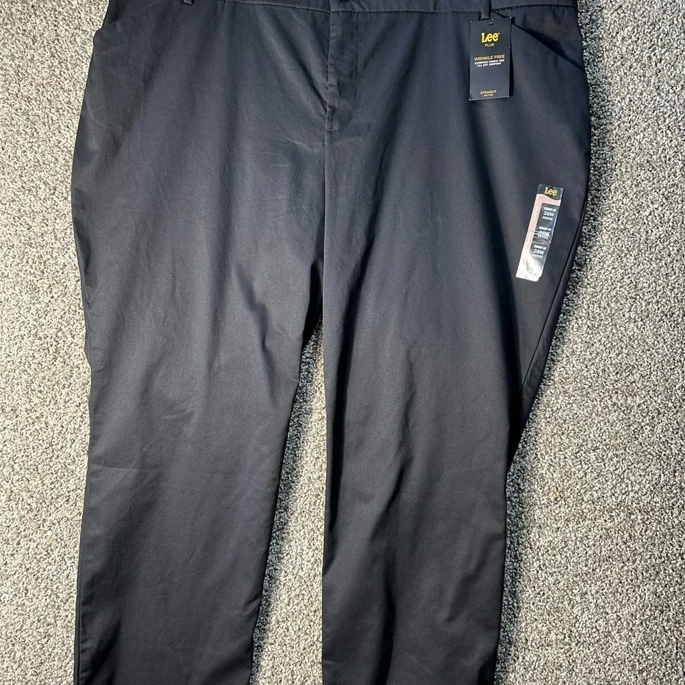 NWT women’s plus size Lee wrinkle free pants SZ 26W petite - Picture 2 of 7